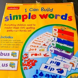 I can build simple words LAKESHORE